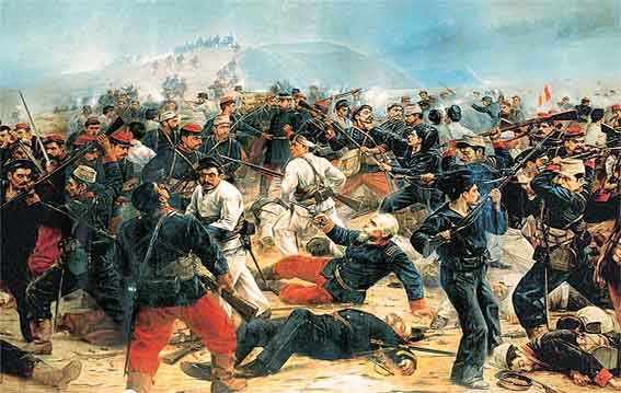 Batalla de Arica (7 de junio de 1880) | Óleo: Juan B. Lepiani (1899)