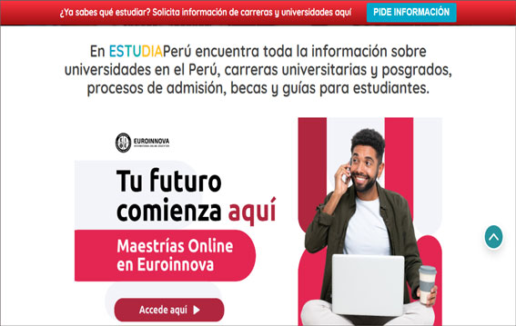 Estudia Perú: Guía de universidades y carreras de educación superior.