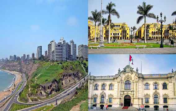 Lima Metropolitana: Lima, fue fundada en 1535 y nombrada Ciudad de los Reyes, por el conquistador Francisco Pizarro. Hoy, esa misma ciudad que brotó de las tierras del principal nativo Taulischusco, es una actual metrópoli que supera los 10 millones de habitantes que preservan orgullosos sus conventos y mansiones coloniales, símbolos de su tradición antigua y noble.
