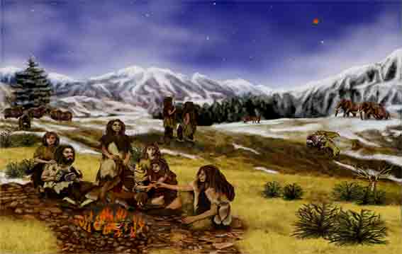 Los primeros hombres formaron organizaciones comunitarias: Hordas y bandas (paleolítico); clanes (mesolítico) y tribus (neolítico).