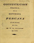 Constitución Política del Perú de 1823